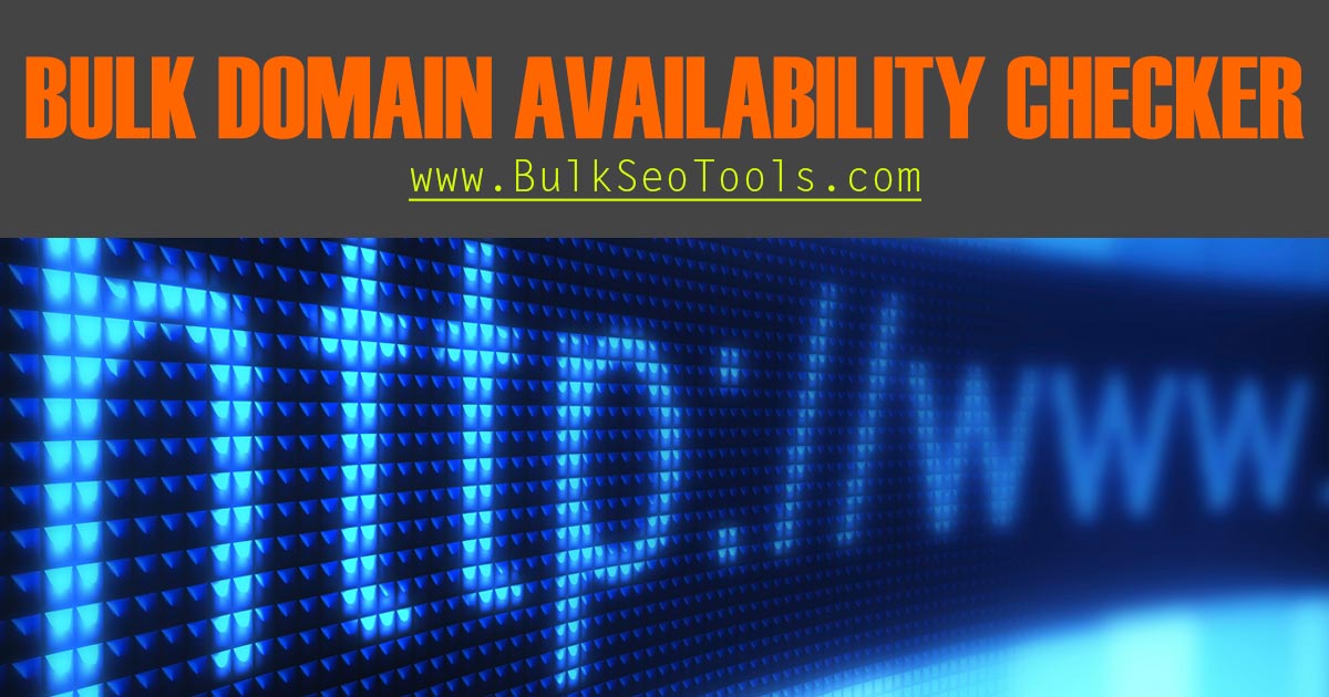 bulk domain name availability check